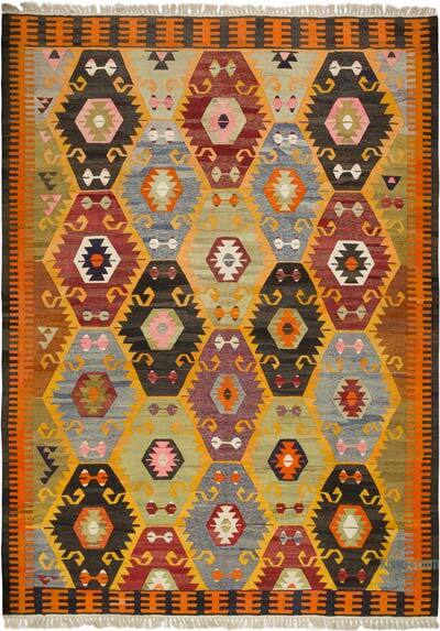 New Turkish Handwoven Kilim Rug - 10' 7" x 14' 10" (127" x 178")