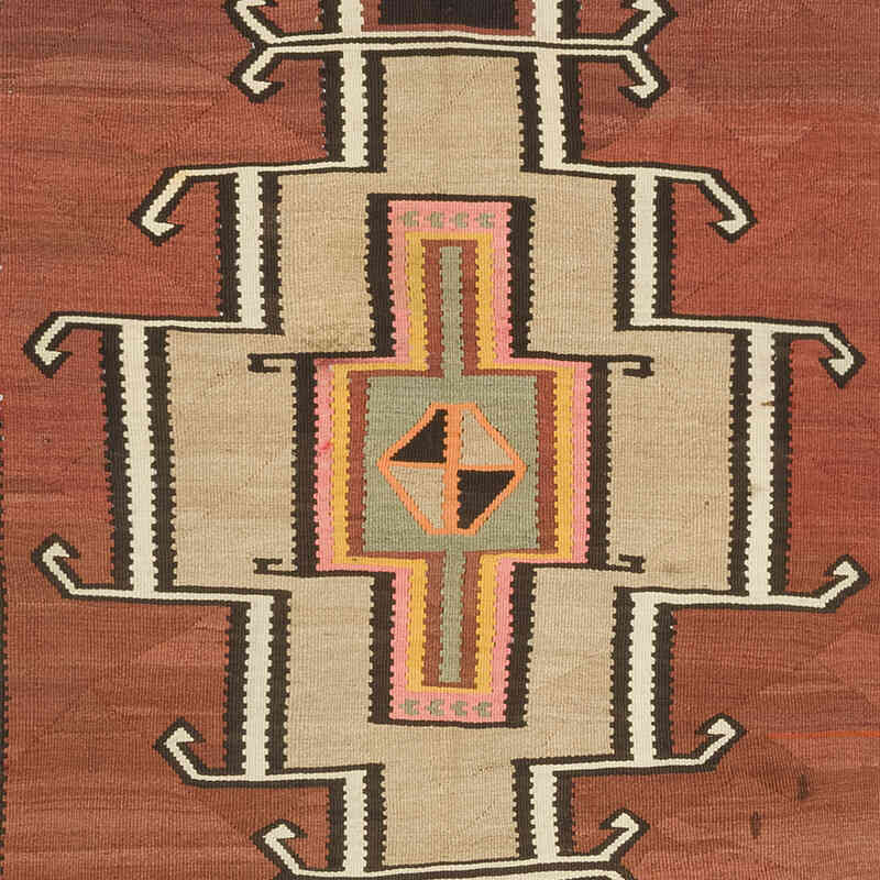 Vintage Kars Kilim Rug - 4' 7" x 12' 8" (55" x 152") - K0077862