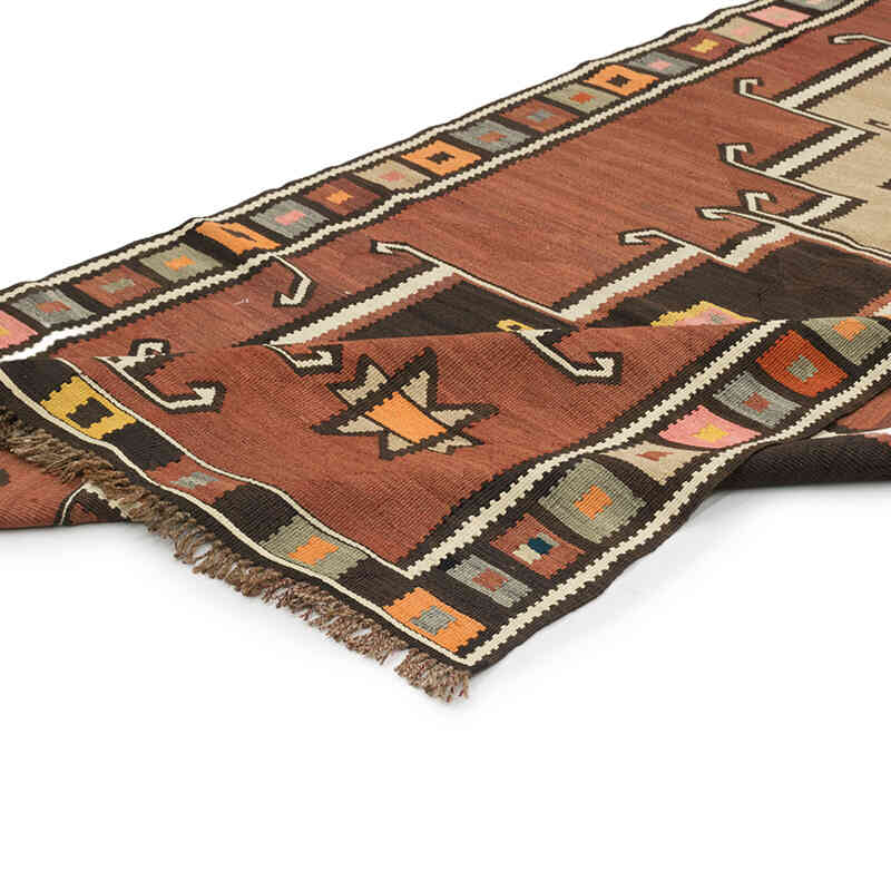 Vintage Kars Kilim Rug - 4' 7" x 12' 8" (55" x 152") - K0077862