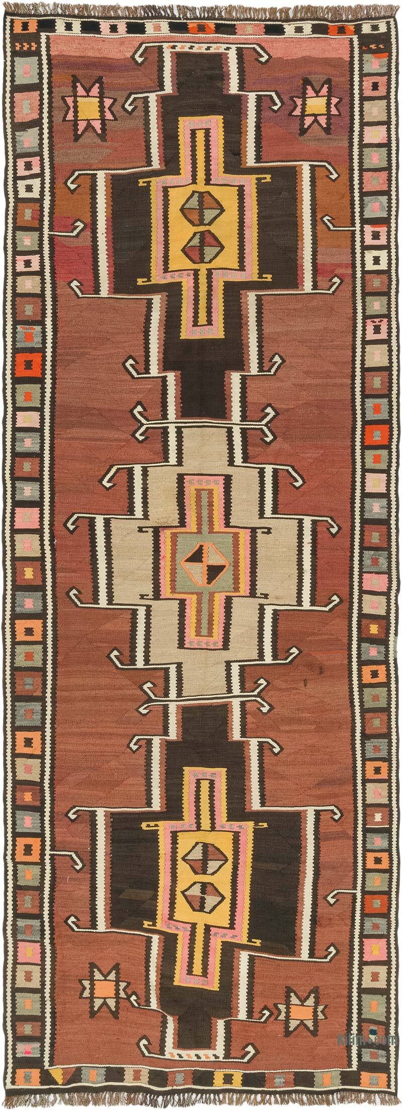 Vintage Kars Kilim Rug - 4' 7" x 12' 8" (55" x 152") - K0077862