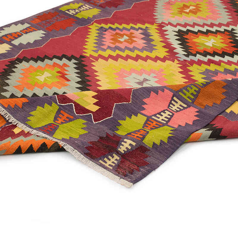 Vintage Manisa Kilim Rug - 6' 5" x 8' 8" (77" x 104") - K0077868