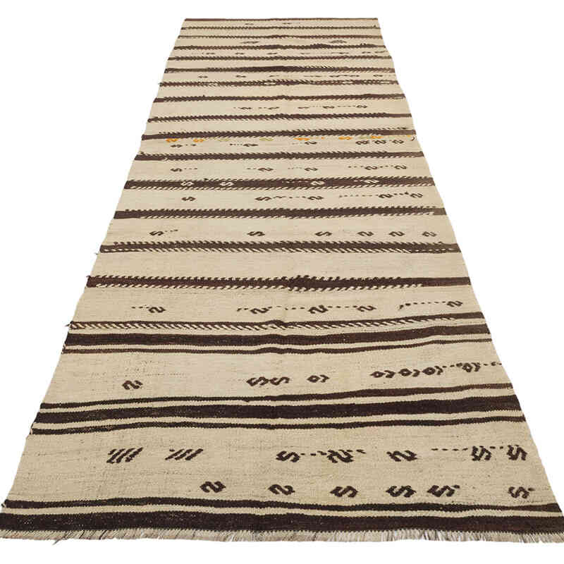Vintage Anatolian Kilim Runner - 3' 5" x 11' 8" (41" x 140") - K0077872