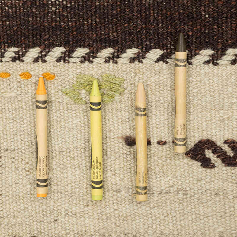 Vintage Anatolian Kilim Runner - 3' 5" x 11' 8" (41" x 140") - K0077872