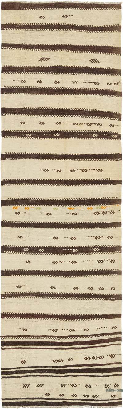 Vintage Anadolu Kilim Yolluk - 105 cm x 355 cm