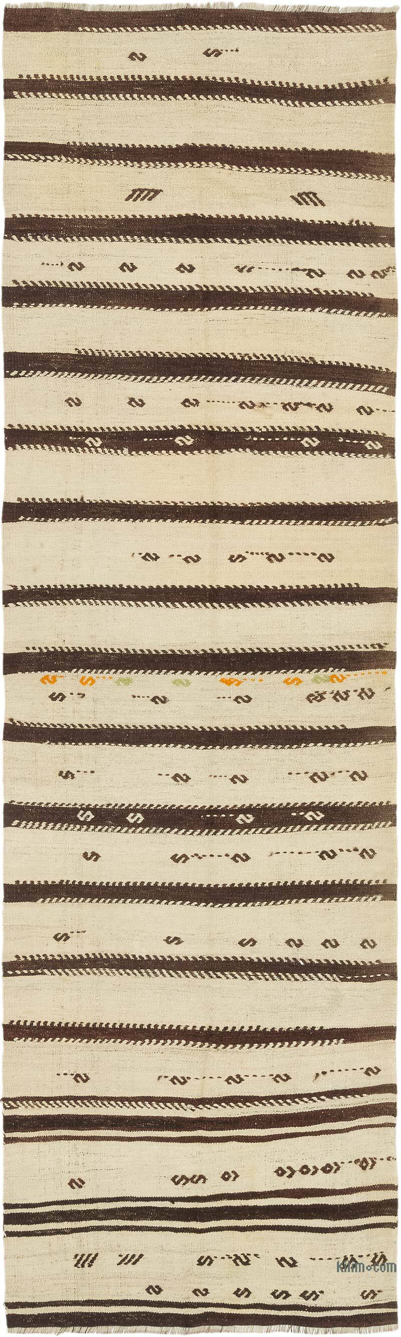 Vintage Anatolian Kilim Runner - 3' 5" x 11' 8" (41" x 140") - K0077872