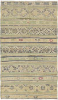 Vintage Oushak Kilim Rug - 5' 3" x 8' 10" (63" x 106")