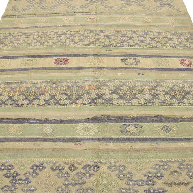 Vintage Oushak Kilim Rug - 5' 3" x 8' 10" (63" x 106") - K0077876