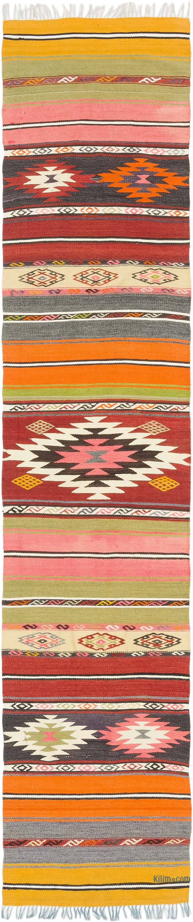 Vintage Manisa Kilim Yolluk - 56 cm x 267 cm - K0077878