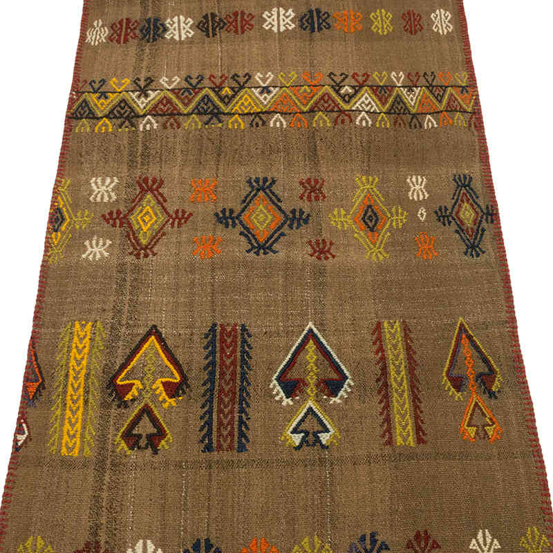 Vintage Anatolian Jijim Runner - 2' 7" x 7' 3" (31" x 87") - K0077889