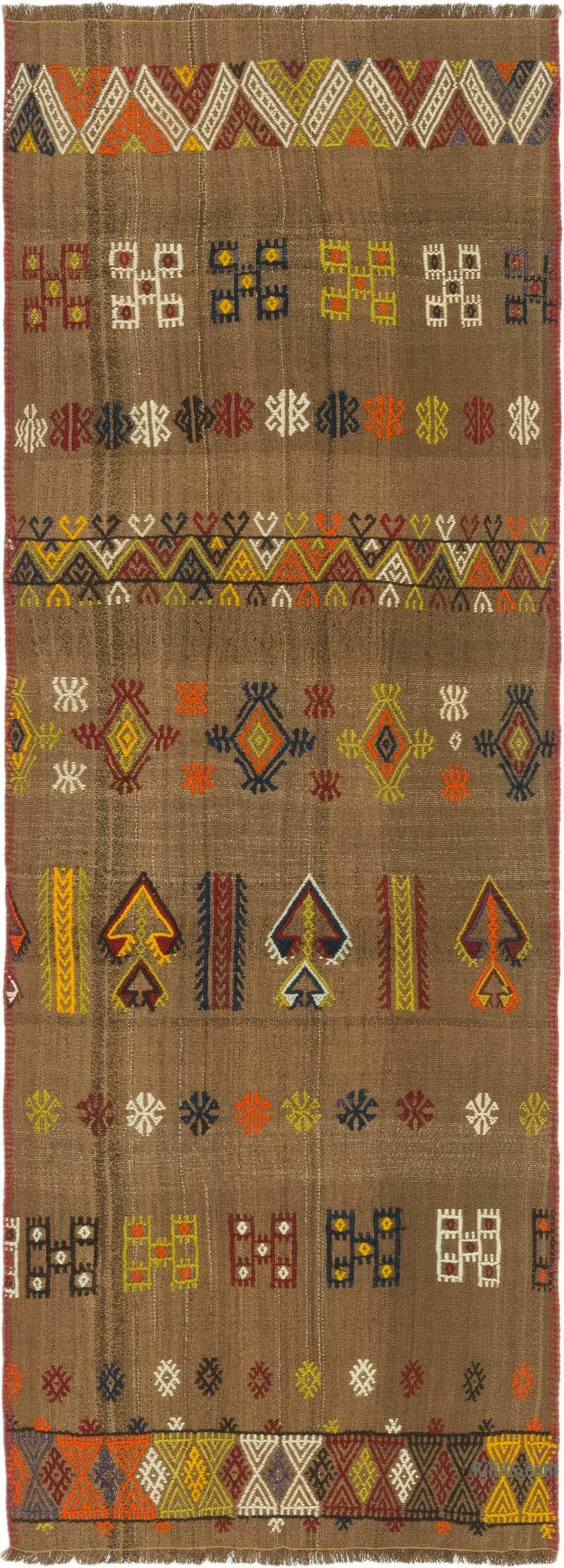 Vintage Anatolian Jijim Runner - 2' 7" x 7' 3" (31" x 87") - K0077889