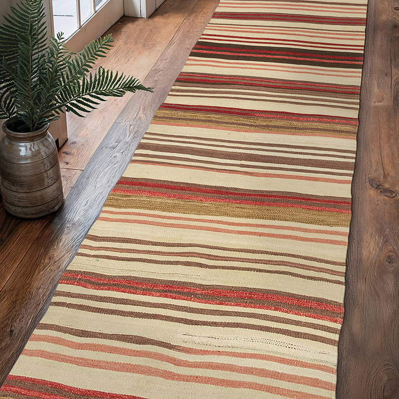 Corredor Vintage Anatolian Kilim - 79 cm x 331 cm - K0077890
