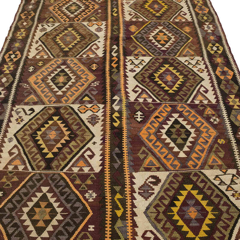 Vintage Kars Kilim Rug - 4' 2" x 11' 7" (50" x 139") - K0077901