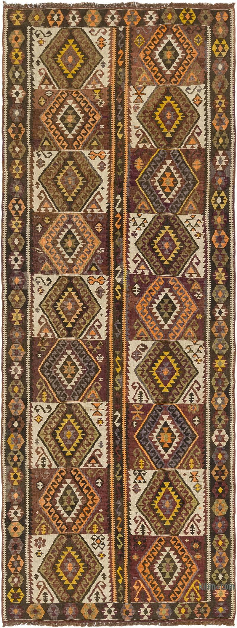 Vintage Kars Kilim Rug - 4' 2" x 11' 7" (50" x 139") - K0077901