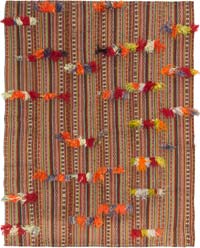 Vintage Anatolian Flatweave - 4' 9" x 6' 3" (57" x 75")