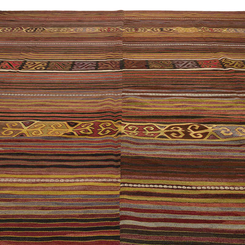 Vintage Konya Kilim Rug - 10' 2" x 12' 1" (122" x 145") - K0077910