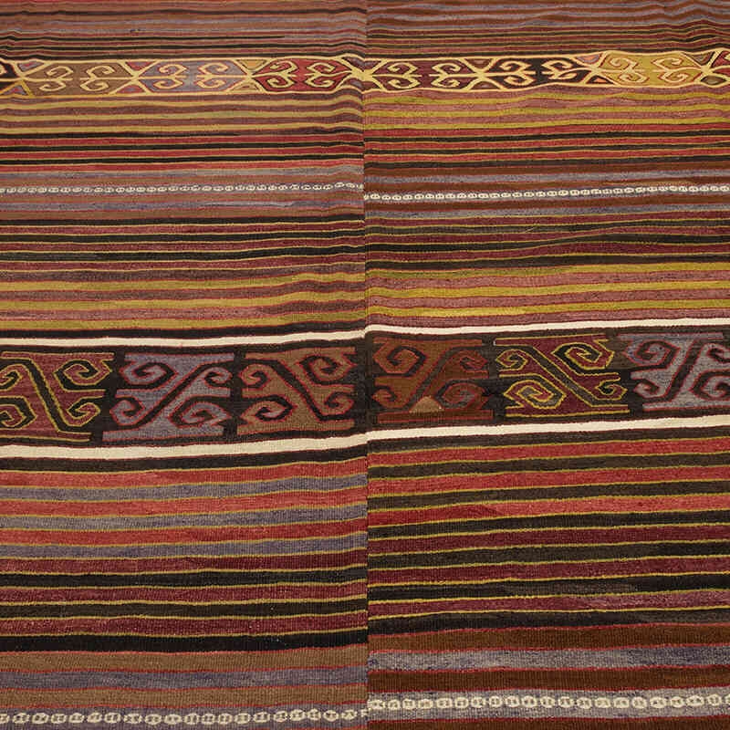 Vintage Konya Kilim Rug - 10' 2" x 12' 1" (122" x 145") - K0077910