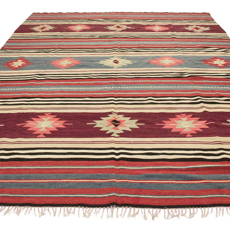 Vintage Manastir Kilim Rug - 6' 11" x 10' 6" (83" x 126") - K0077917