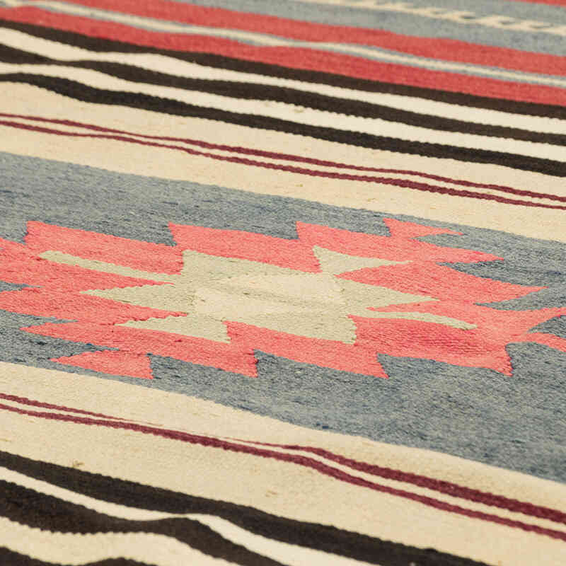Vintage Manastir Kilim Rug - 6' 11" x 10' 6" (83" x 126") - K0077917