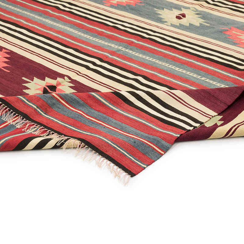 Vintage Manastir Kilim Rug - 6' 11" x 10' 6" (83" x 126") - K0077917