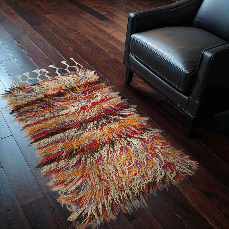 Vintage Anatolian Tulu Rug - 2' 10" x 4' 11" (34" x 59") - K0077919