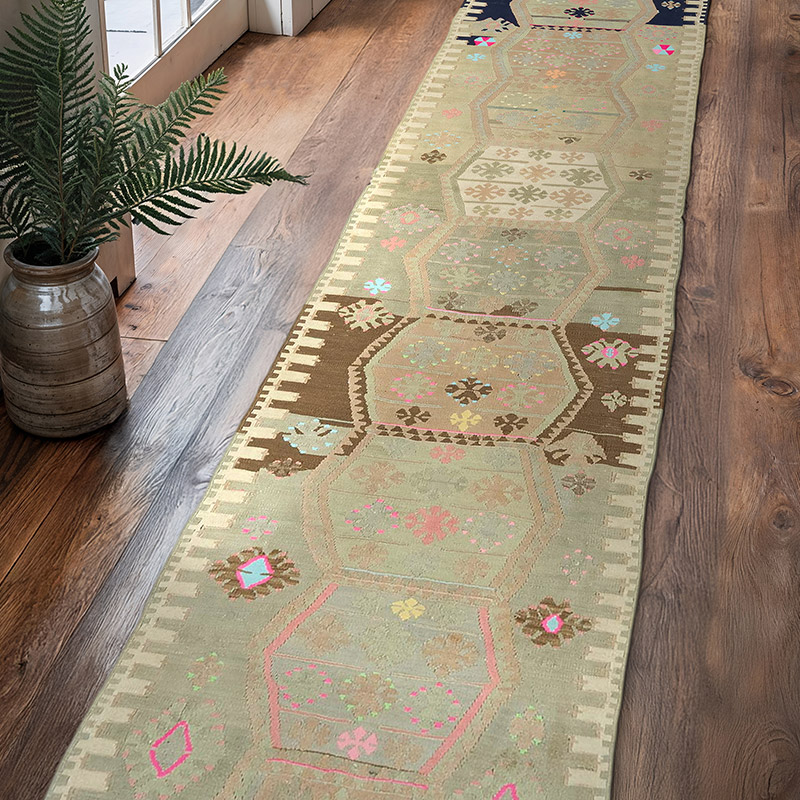 Alfombra Vintage Kayseri Kilim - 78 cm x 370 cm - K0077920