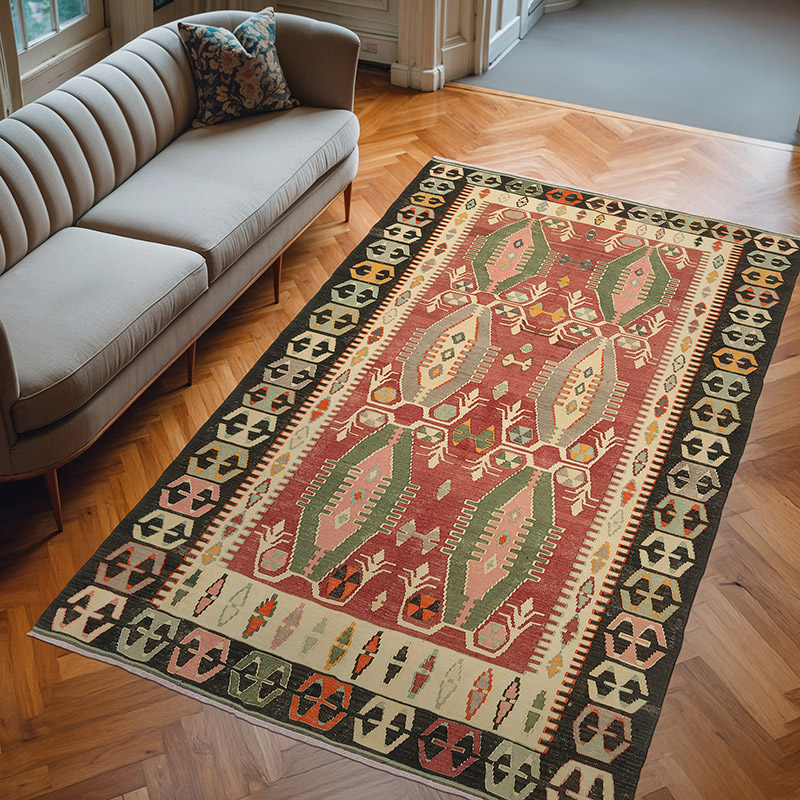 Alfombra Vintage Manisa Kilim - 182 cm x 297 cm - K0077921