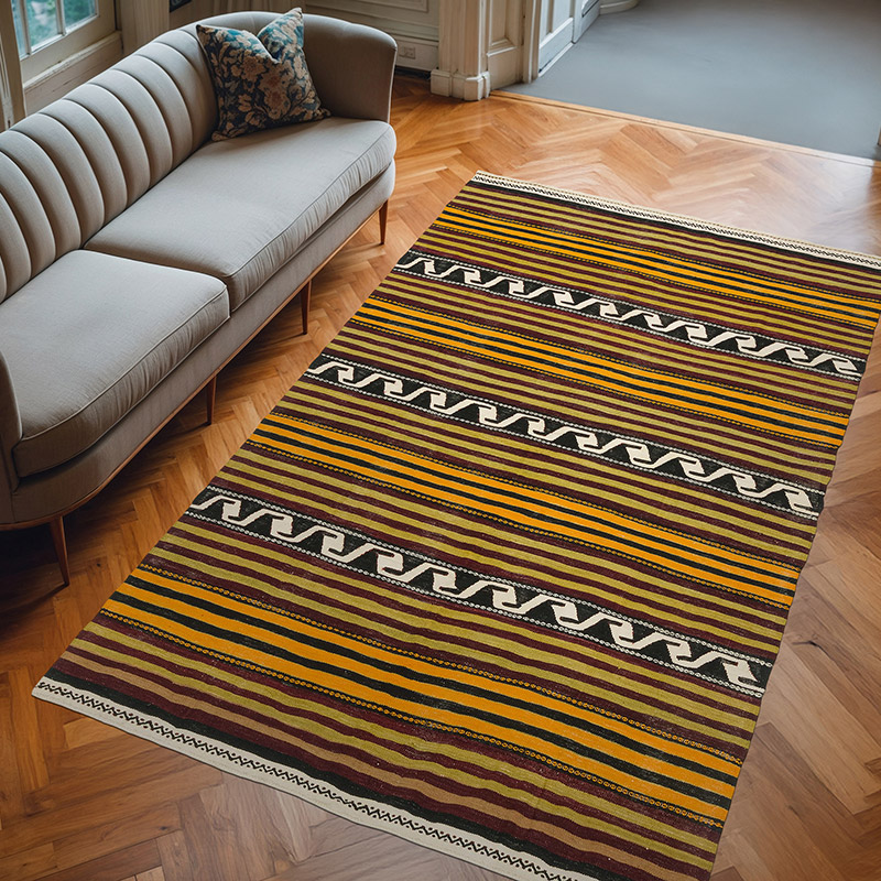 Alfombra Konya Kilim Vintage - 189 cm x 310 cm - K0077922