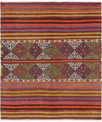 Alfombra Vintage Afyon Kilim - 125 cm x 146 cm