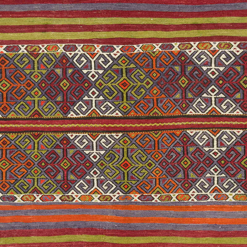 Vintage Afyon Kilim Rug - 4' 1" x 4' 9" (49" x 57") - K0077925