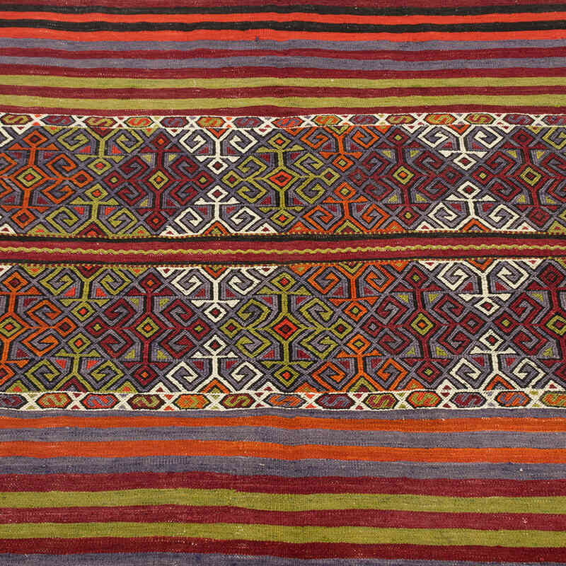 Vintage Afyon Kilim Rug - 4' 1" x 4' 9" (49" x 57") - K0077925