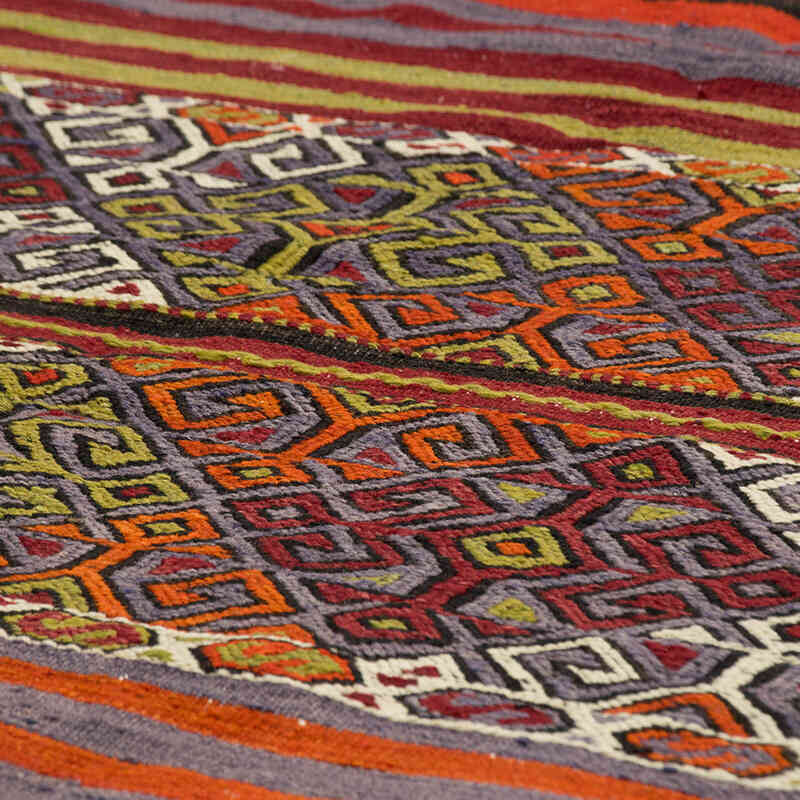 Vintage Afyon Kilim Rug - 4' 1" x 4' 9" (49" x 57") - K0077925