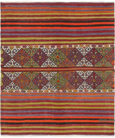 Alfombra Vintage Afyon Kilim - 125 cm x 146 cm