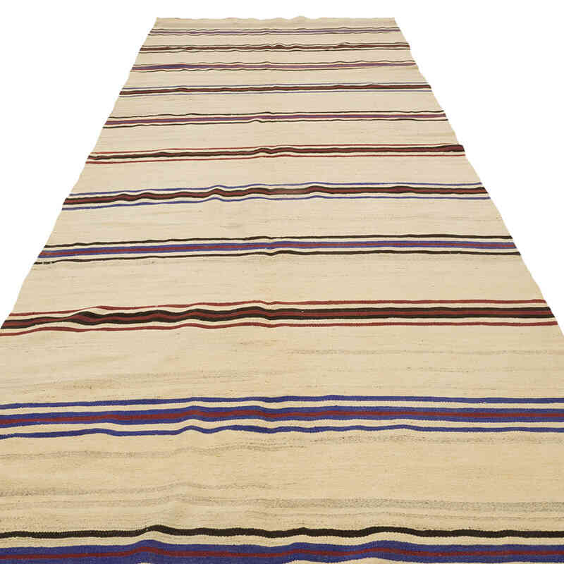 Vintage Anadolu Kilim Yolluk - 134 cm x 377 cm - K0077927