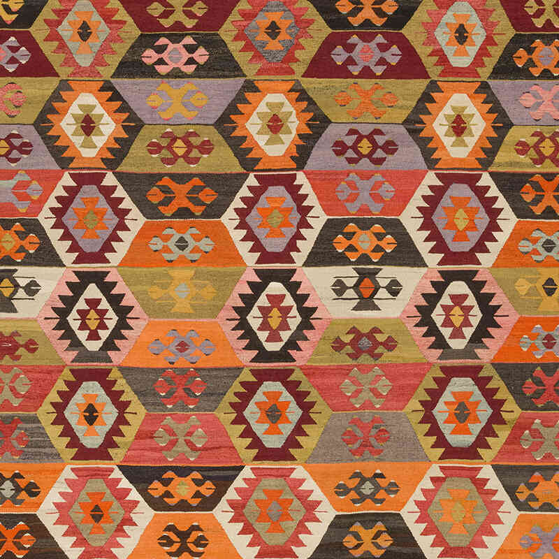 New Turkish Handwoven Kilim Rug - 12'  x 15' 3" (144" x 183") - K0077934