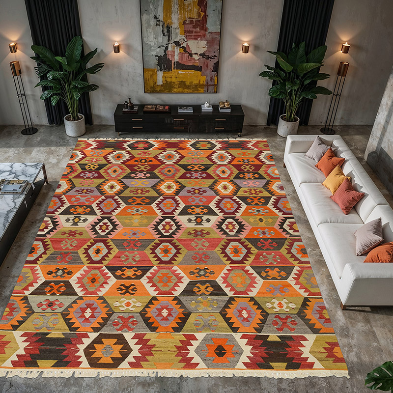 New Turkish Handwoven Kilim Rug - 12'  x 15' 3" (144" x 183") - K0077934