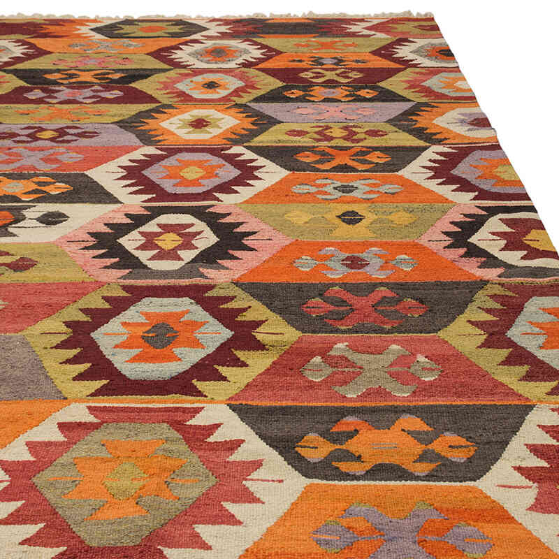 New Turkish Handwoven Kilim Rug - 12'  x 15' 3" (144" x 183") - K0077934