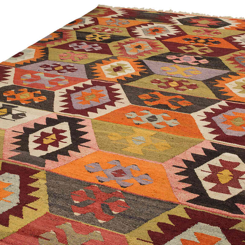 New Turkish Handwoven Kilim Rug - 12'  x 15' 3" (144" x 183") - K0077934