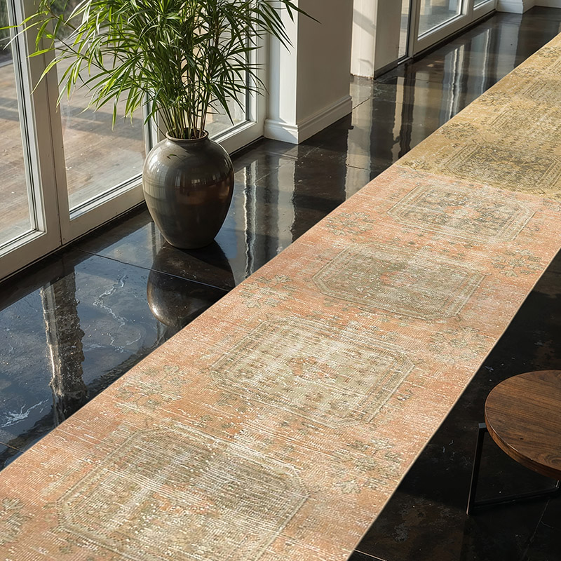Alfombra Turca Vintage de pasillo - 87 cm x 615 cm - K0077935