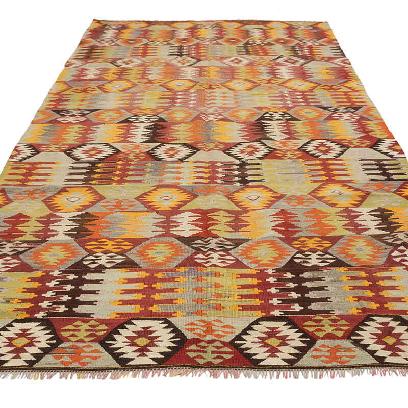 Alfombra Vintage Denizli Kilim - 159 cm x 302 cm - K0077941