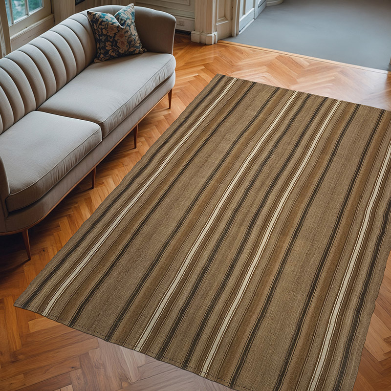 Alfombra Vintage Anatolian Kilim - 190 cm x 282 cm - K0077942
