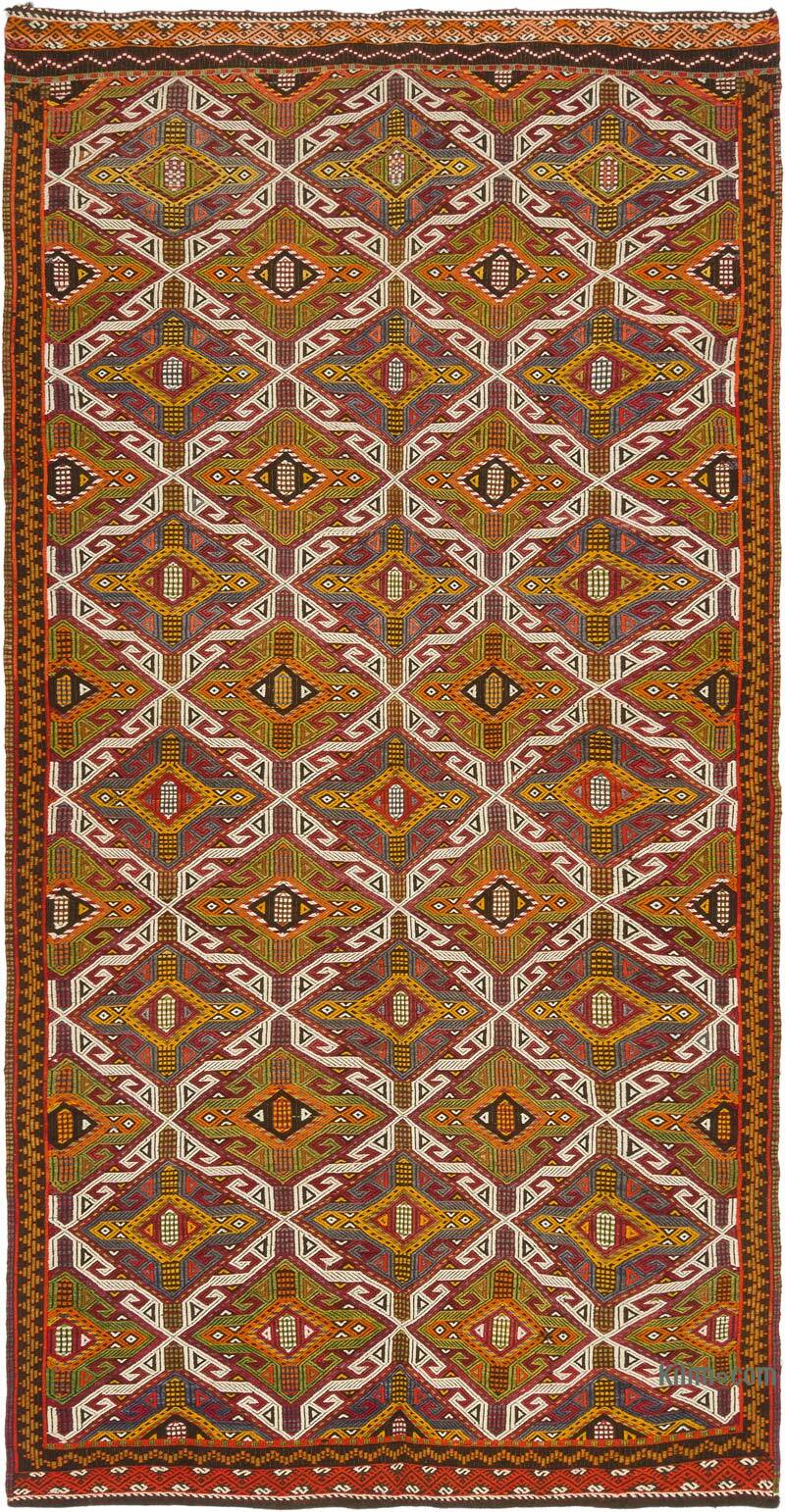 Vintage Anatolian Jijim Rug - 5' 3" x 10' 6" (63" x 126") - K0077943