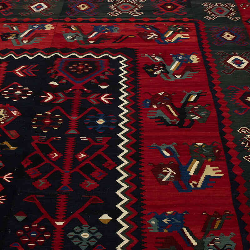 Vintage Sharkoy Kilim Rug - 12' 10" x 12' 6" (154" x 150") - K0077961