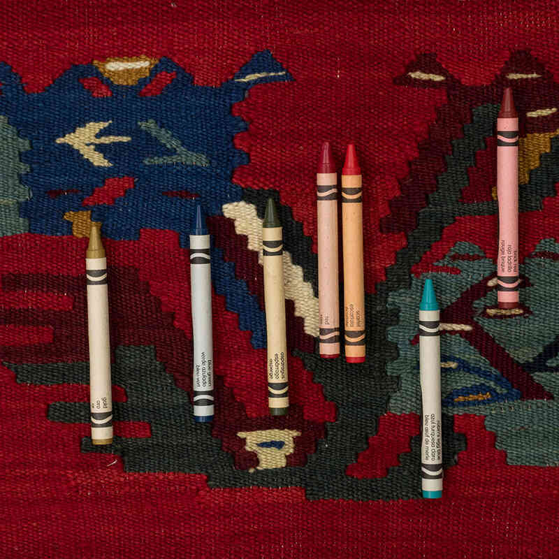 Vintage Sharkoy Kilim Rug - 12' 10" x 12' 6" (154" x 150") - K0077961