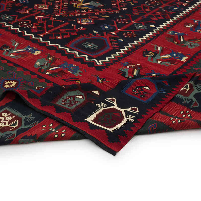 Vintage Sharkoy Kilim Rug - 12' 10" x 12' 6" (154" x 150") - K0077961