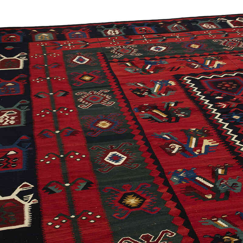 Vintage Sharkoy Kilim Rug - 12' 10" x 12' 6" (154" x 150") - K0077961