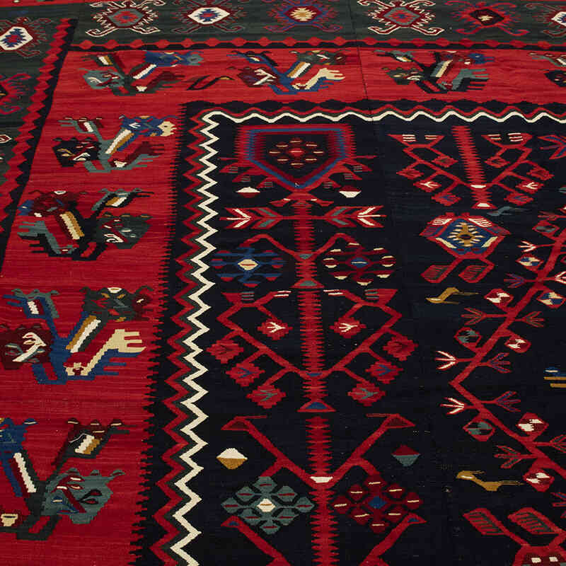 Vintage Sharkoy Kilim Rug - 12' 10" x 12' 6" (154" x 150") - K0077961