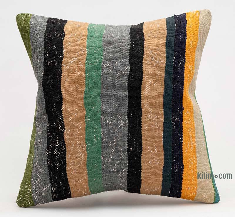 Kilim Pillow Cover - 1' 4" x 1' 4" (16" x 16") - K0078170