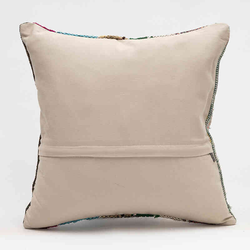 Kilim Pillow Cover - 1' 4" x 1' 4" (16" x 16") - K0078208