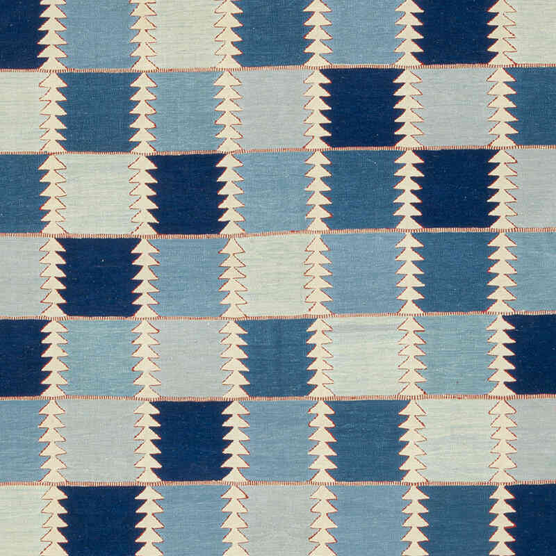 New Handwoven Turkish Kilim Rug - 9' 2" x 11' 11" (110" x 143") - K0078318