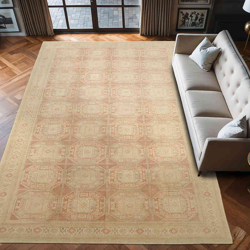 El Dokuma Vintage Halı - 243 cm x 380 cm - K0078352